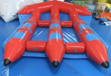 Αστεία κόκκινα διογκώσιμα παιχνίδια νερού, PVC InflatableFlyfish για το αθλητικό παιχνίδι νερού
