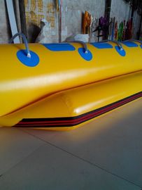 Ενιαία παιχνίδια νερού παρόδων διογκώσιμα, βάρκα μπανανών μουσαμάδων PVC ρυμουλκήσιμη για το πρόσωπο 6