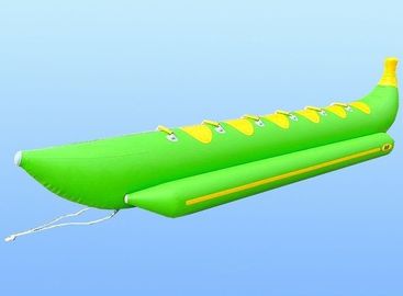 Πράσινη 0.9mm βάρκα μπανανών PVC ενήλικη διογκώσιμη ρυμουλκήσιμη με 6 καθίσματα