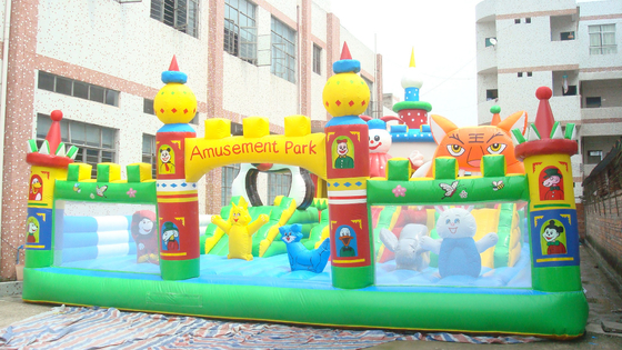 Διογκώσιμα παιδιά Bouncy Castle θεματικών πάρκων μουσαμάδων παιχνιδιών παιδικών χαρών
