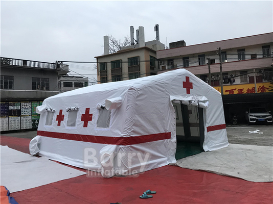 Αεροστεγής διογκώσιμη ιατρική στρατιωτική σκηνή μουσαμάδων για το καταφύγιο