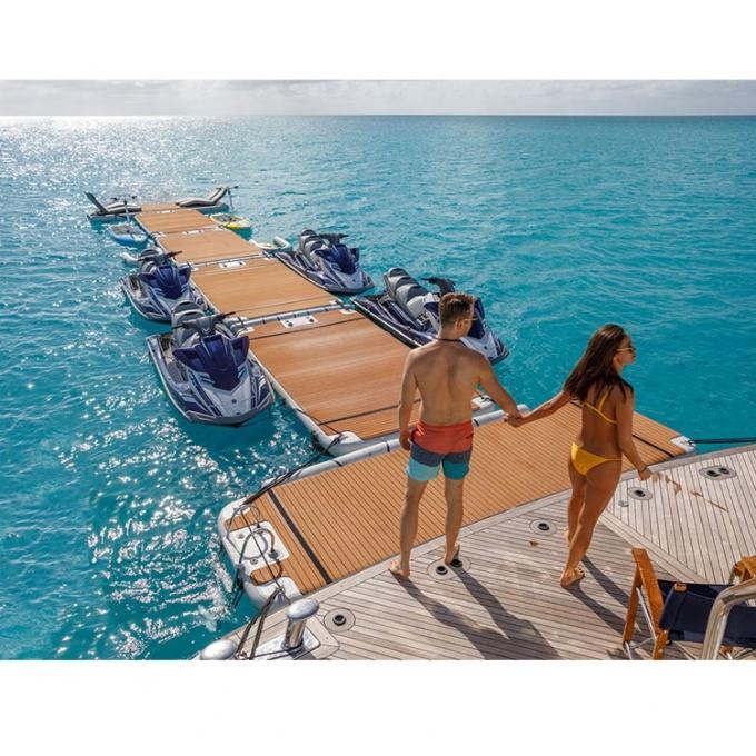 Υδάτινες λίμνες Ωκεανός Αναψυχή Τ σχήμα φουσκωτό πλωτό γιοτ Νάρκη Οικογενειακοί φίλοι Πάρτι 3