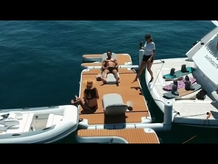 Floating Inflatable Swimming Ocean Pool Anti Jellyfish Netting Enclosure For Yacht