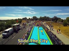 1000ft Inflatable Water Slide 0.55mm PVC Tarpaulin For Adult