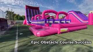 Barry success Case: Inflatable Obstacle Course for The Ninja Run NZ