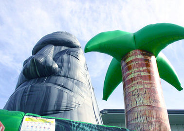 Μεγάλα 28ft διογκώσιμα παιχνίδια Κόμματος τοίχων αναρρίχησης Themed νησιών Tiki