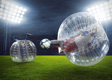 διάμετρος TPU 1.2m/ποδόσφαιρο φυσαλίδων PVC, υπαίθρια διογκώσιμα παιχνίδια 0.8mm ποδόσφαιρο φυσαλίδων