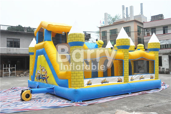 Υπαίθρια παιδιά  διογκώσιμο Bouncy Castle με τη φωτογραφική διαφάνεια 0.55MM μουσαμάς PVC