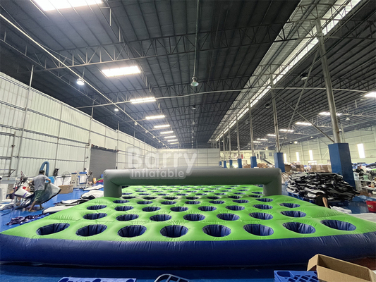 17.5m(L) X7.4m(W) X1.2m(H) Pvc Tarpaulin Πυροβόλο στρώμα Run For Insane Πυροβόλο 5k Δρόμος εμπόδιων Run