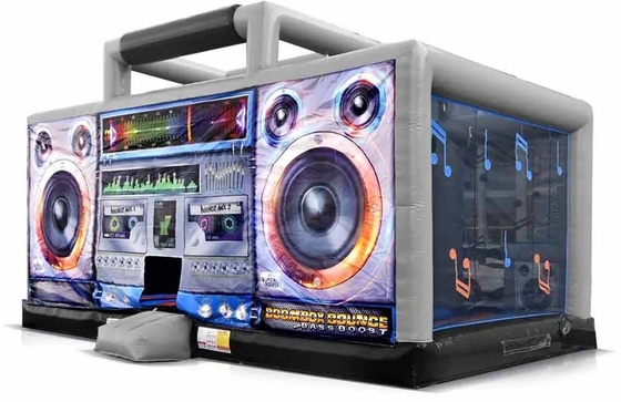 PVC εξωτερικό φουσκωτό Boom Box Bounce House Disco Dome Bounce Castle Για εκδήλωση πάρτι