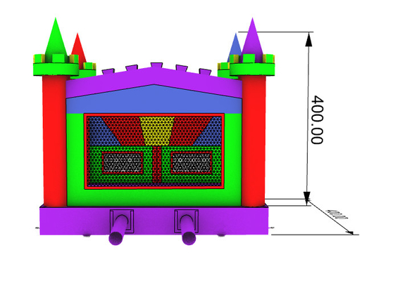 Προσαρμοσμένο λογότυπο Τυπωμένο 13ft Castle Bounce House Commercial Adults Kids Jumping Bouncy