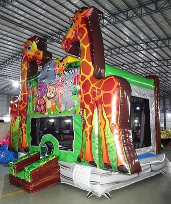 Ετικέτα Custom Giraffe Bounce House για την επιχείρηση ενοικίασης πάρτι