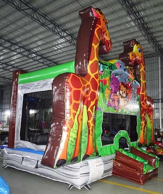 Ετικέτα Custom Giraffe Bounce House για την επιχείρηση ενοικίασης πάρτι