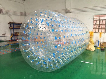 Διογκώσιμα παιχνίδια νερού μουσαμάδων PVC, σφαίρα κυλίνδρων νερού σφαιρών 2,4 * 2,2 * 1.8M