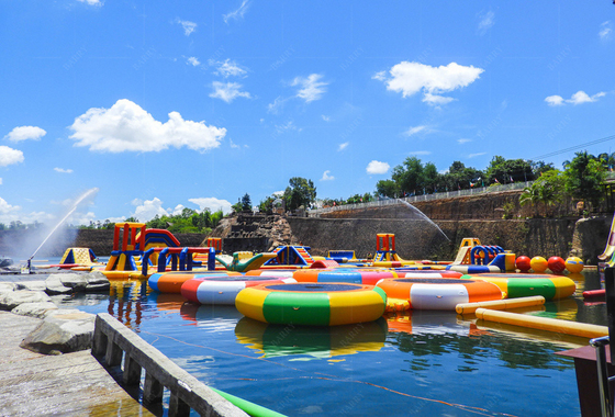Προσαρμοσμένο PVC πλωτό Aqua Park καθορισμένο για πισίνα