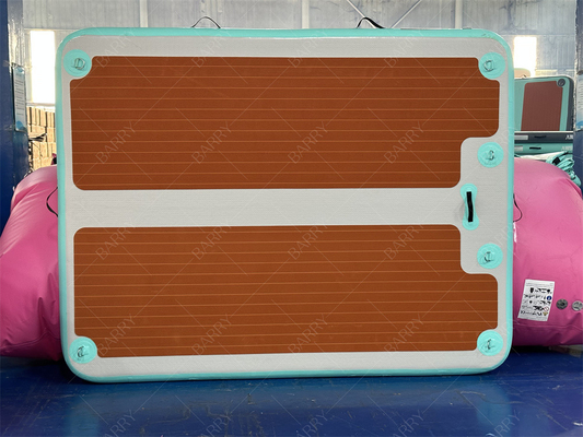 2.4×1.8×0.15m Dropstitch Πνευματώδης βάρκα Jet Ski Dock Νερό πλωτό ύφασμα κολύμβησης νησί
