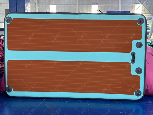 3×1.8x0.15m Mint Green Αδιάβροχο Σταθερό Φουσκωτό Πλωτό Πλατφόρμα Αλιείας Νερό Jet Ski Dock Πλατφόρμα
