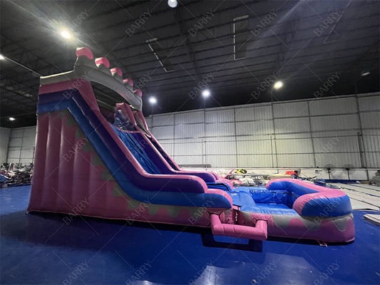 8.4x3.6x6m Custom Jumper Bouncy Kids Ροζ Πριγκίπισσα Φουσκωτά υδρατλαντικά για πάρτι