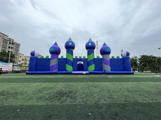 30x30m Μεγάλο πάρκο διασκέδασης Bounce Πνευματώδες θεματικό πάρκο Bounce House Παιχνίδι