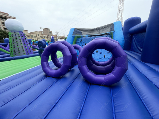 30x30m Μεγάλο πάρκο διασκέδασης Bounce Πνευματώδες θεματικό πάρκο Bounce House Παιχνίδι