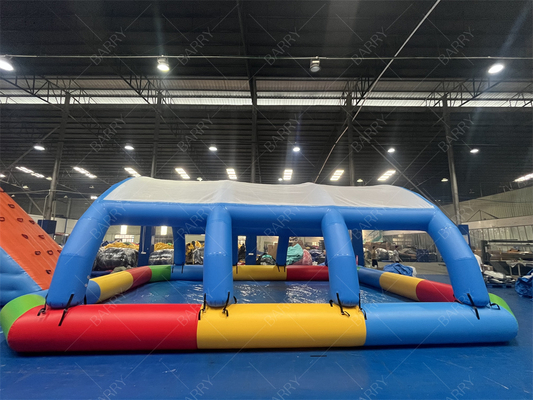 Παιδική φουσκωτή πισίνα με κάλυμμα 10x8x3.5ft PVC