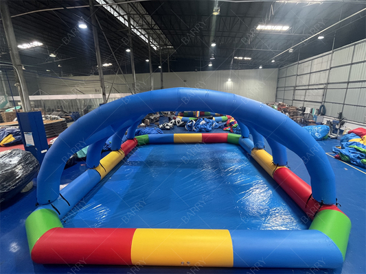 Παιδική φουσκωτή πισίνα με κάλυμμα 10x8x3.5ft PVC