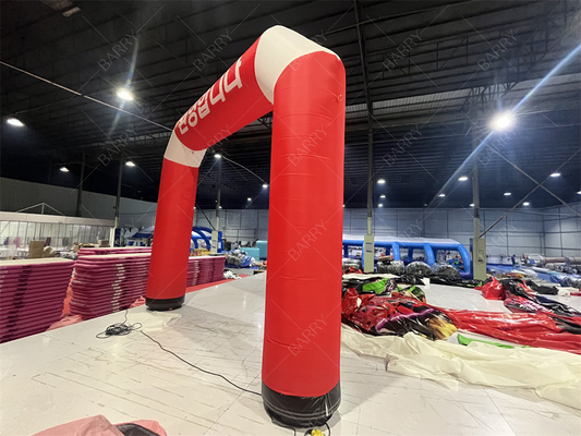 Προσαρμοσμένη φουσκωτή αψίδα γραμμής εκκίνησης/τερματισμού με φωτισμό LED