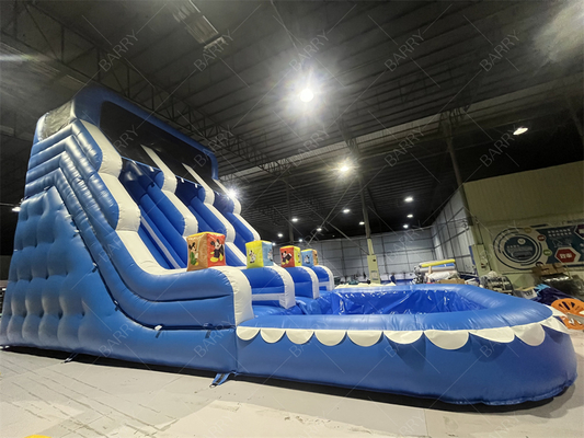 Πάρκο Ψυχαγωγίας Εξωτερικός Κήπος Μεγάλο Παιδί Φουσκωτές Διπλές Τσουλήθρες Νερού Για Εφήβους Αυλή