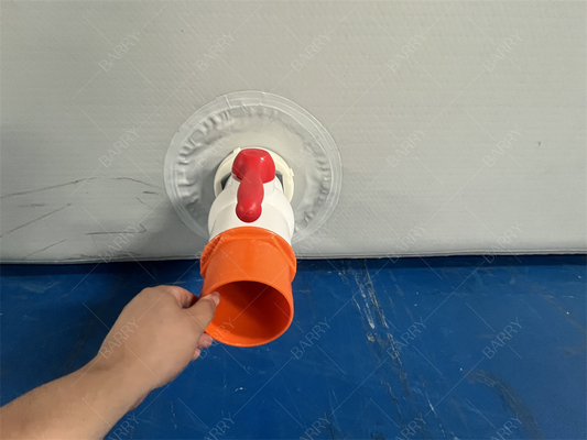 Ασφαλές Ύφασμα Hot Drop Stitch Νέο Υλικό Φουσκωτό Κατασκευασμένο Κατά Παραγγελία Γκρι Φουσκωτό Πισίνα με Μπαλάκια για Παιδιά