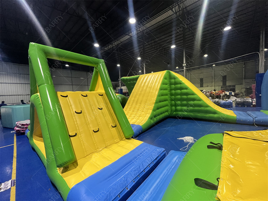 Υδάτινο Παιχνίδι Εξοπλισμός Παιχνίδι Custom Commercial Outdoor Νέο πράσινο φουσκωτό πλωτό πάρκο νερού για τη θάλασσα