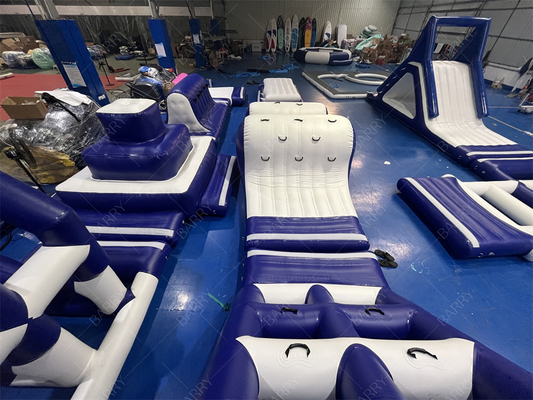 Σχεδιασμός μόδας Φουσκωτό Πάρκο Νερού Φουσκωτό Φουσκωτό Πάρκο Νερού Επιχειρηματικό Θερινό Πάρκο Νερού