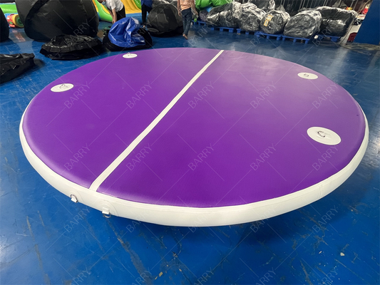 Σωλήνας στρογγυλός PVC Drop Stitching Μωβ Φουσκωτά παιχνίδια νερού για πισίνες και λίμνες