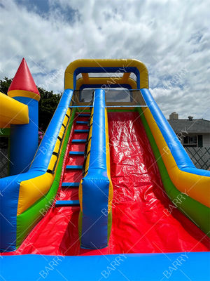 Προσαρμοσμένο Θέμα Φουσκωτό PVC μουσαμάς Combo Κάστρο Τσουλήθρα Φουσκωτό Κάστρο για Παιδιά