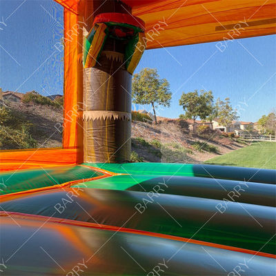 Παιδικό φουσκωτό σπίτι με δεινόσαυρους και τσουλήθρα Castillos Inflables Dino Bouncy Castle Slide με φυσητήρα