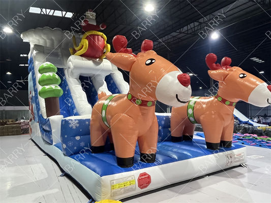 Εμπορικό φουσκωτό τσουλήθρα για παιδιά και ενήλικες για τα Χριστούγεννα