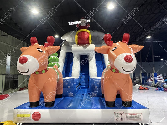 Εμπορικό φουσκωτό τσουλήθρα για παιδιά και ενήλικες για τα Χριστούγεννα