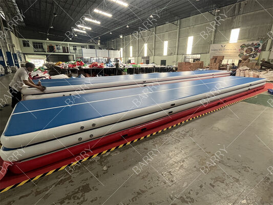 Αεροσκάφος Τάμπαλ Τρακ Πνευματώδης γυμναστική Τάμπαλ Ματ 6.6ft 10ft 13ft 16ft 20ft 23ft 26ft Τρέξινγκ Ματ 4/8 ίντσες