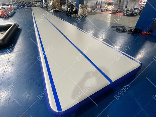 Ρίξτε ράμματα PVC γυμναστική γυμναστική στρώμα φουσκωτό αερόδρομο στρώμα για εξωτερική εκπαίδευση