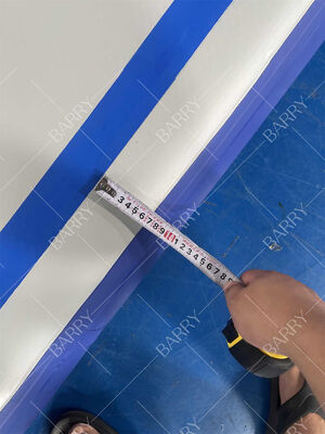 Ρίξτε ράμματα PVC γυμναστική γυμναστική στρώμα φουσκωτό αερόδρομο στρώμα για εξωτερική εκπαίδευση