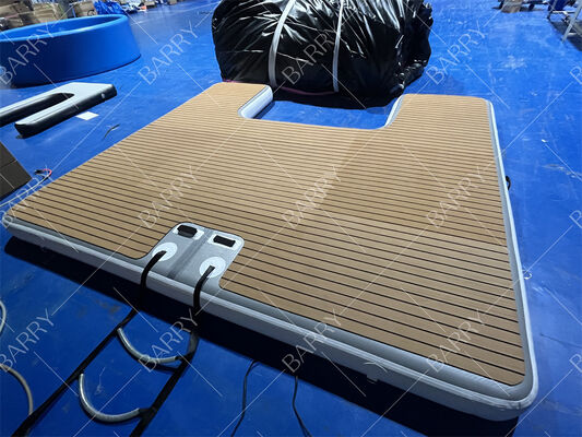 3m Drop Stitch Yacht Pontoon για την παραλία και τη λίμνη φουσκωτή πλωτή πλατφόρμα αποβάθρας
