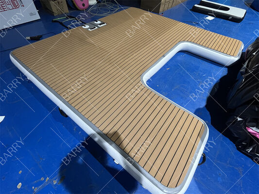 3m Drop Stitch Yacht Pontoon για την παραλία και τη λίμνη φουσκωτή πλωτή πλατφόρμα αποβάθρας
