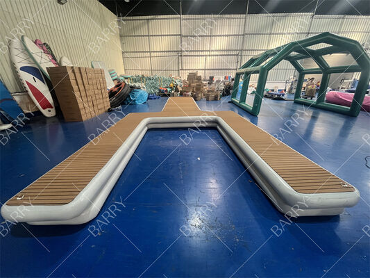 Νερό πλωτό νησί Jetski Dock φουσκωτό Y Πόντον Πλατφόρμα αποβάθρας μηχανικού πλοίου