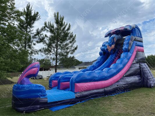 Φουσκωτή τσουλήθρα με θέμα γοργόνας για παιδιά για παιχνίδι και διασκέδαση σε εξωτερικούς χώρους