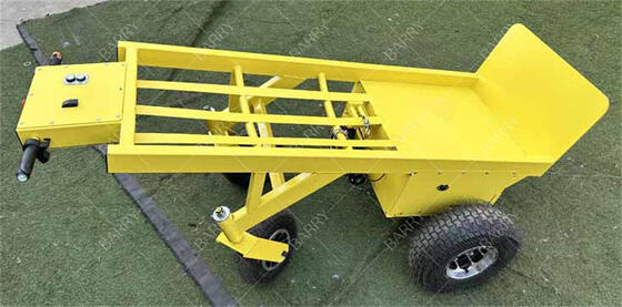 Ηλεκτρικό τροχό 4 τροχών βαρύ φορτίο χειροκίνητο φορτηγό Dolly με ανεμιστήρα για την ανύψωση φουσκωτών αναπηρικών σπιτιών