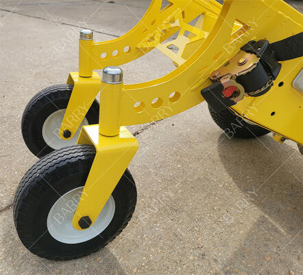 Ηλεκτρικό τροχό 4 τροχών βαρύ φορτίο χειροκίνητο φορτηγό Dolly με ανεμιστήρα για την ανύψωση φουσκωτών αναπηρικών σπιτιών