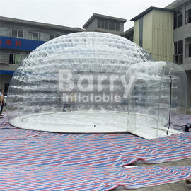 Διαφανής διογκώσιμη σκηνή φυσαλίδων, υπαίθρια σκηνή αέρα στρατοπέδευσης με το μουσαμά PVC