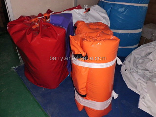 EN71 0.6mm PVC φορητή νερού διογκώσιμη πισίνα παιδιών λιμνών πορτοκαλιά