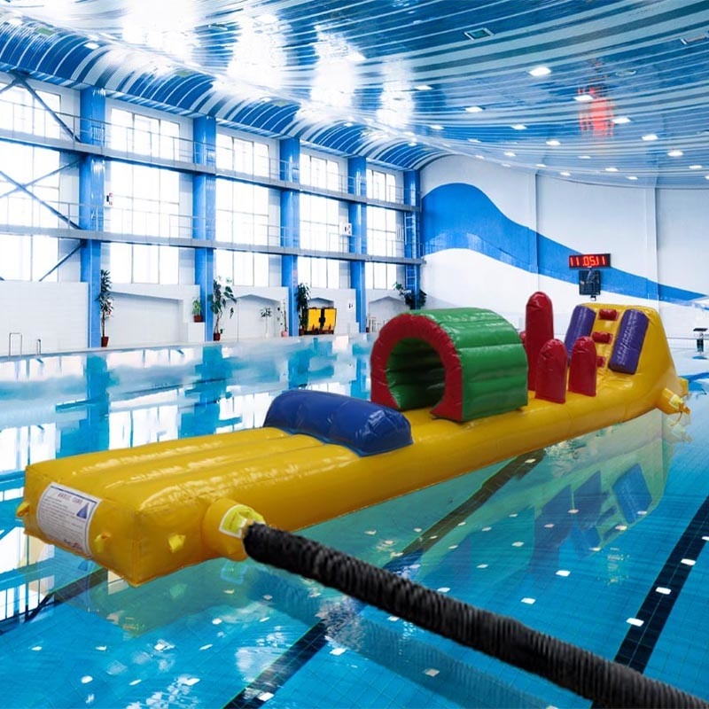 Μονή λωρίδα 8m Junior Challenge Pool Float Inflatable Aqua Run Για πισίνα τρέξιμο