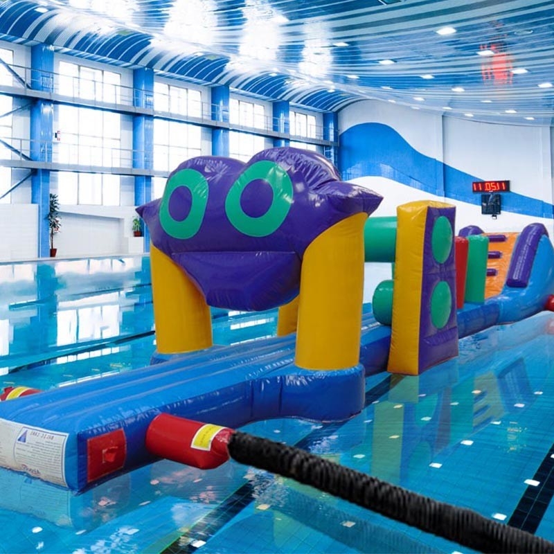 Χρωματιστή 10M Challenge πισίνα Πνευματώδης πορεία επίθεσης στο νερό Πνευματώδης Aqua Run για τη θάλασσα ή πισίνα
