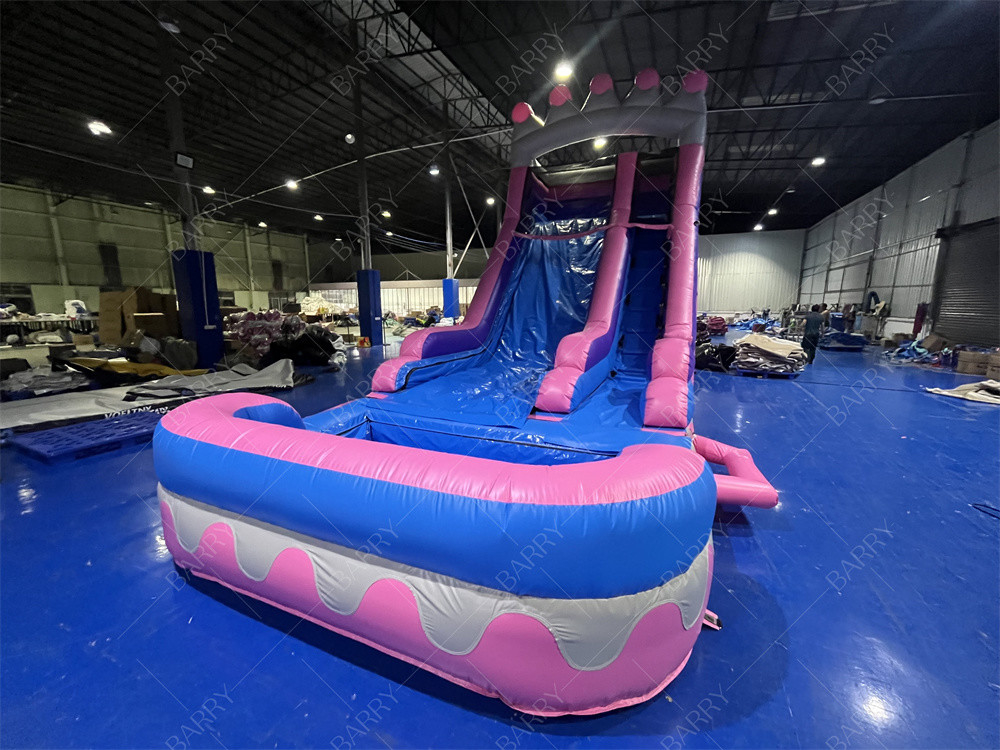 8.4x3.6x6m Custom Jumper Bouncy Kids Ροζ Πριγκίπισσα Φουσκωτά υδρατλαντικά για πάρτι